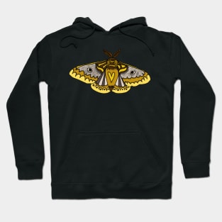 Golden Heart Moth Hoodie